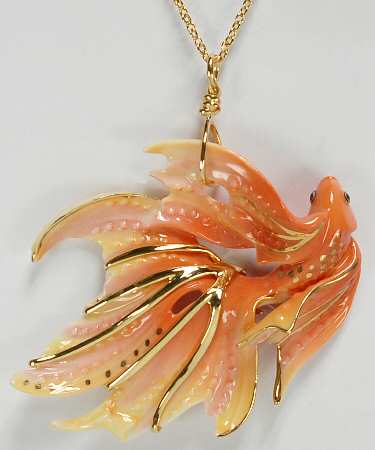 Franz Jewelry Goldfish-Pendant - Boxed