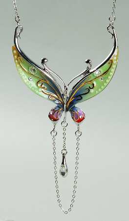 Franz Jewelry Butterfly Necklace - Boxed