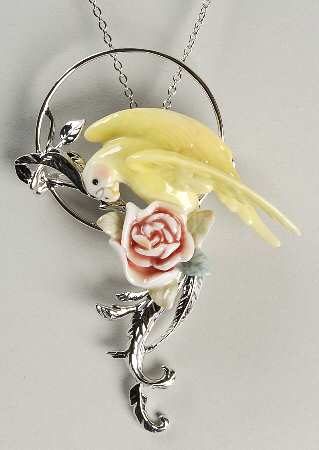 Franz Jewelry Parrot Pendant - No Box