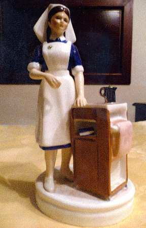 Francesca Art China Figurine Royal Victoria Hospital Staff Nurse - No Box