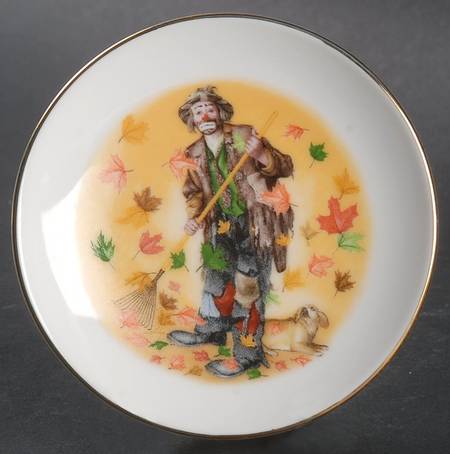 Emmett Kelly Jr Miniature Plates Autumn - No Box