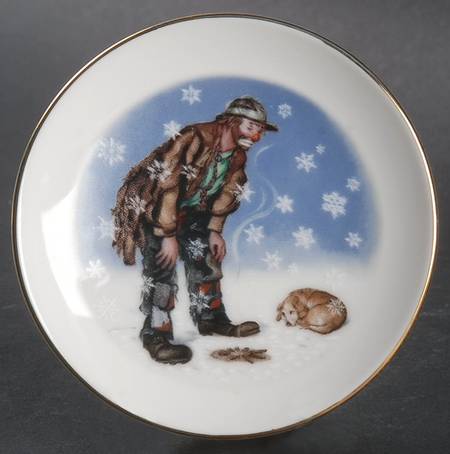 Emmett Kelly Jr Miniature Plates by Flambro