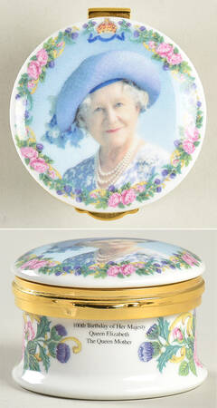 Royalty Giftware Queen Mother 100th Birthday Box - Boxed by Falcon China