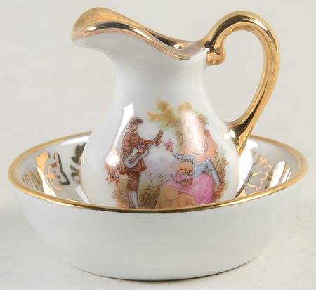 Limoges Miniatures Pitcher & Bowl-Set-Serenade - No Box