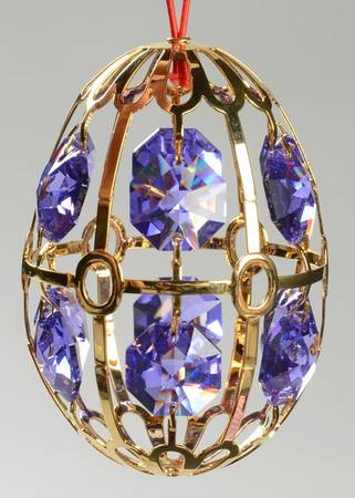 Crystal Palace Egg Ornaments by Faberge