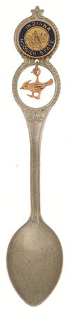 States, Cities & Collector Spoons Indiana, Hoosier State - No Box