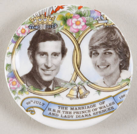 Royal Commemorative Giftware Charles & Diana- Mini Plate - No Box