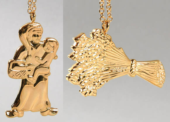 Christmas Ornaments with Chain by Georg Jensen (Denmark)