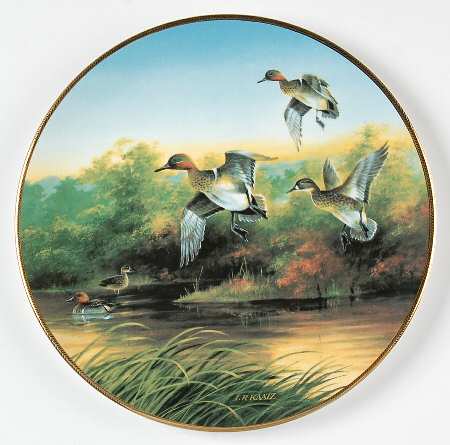 Classic Waterfowl : The Ducks Unlimited Green-Wings At The Morning Marsh - Boxed
