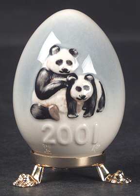 Goebel Easter Egg Panda Bears - No Box