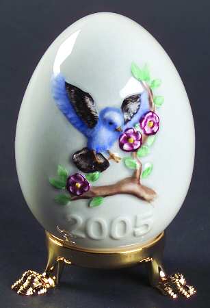 Goebel Easter Egg Bird With Twig - Boxed