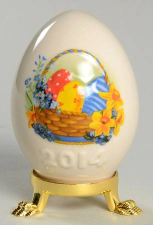 Goebel Easter Egg Basket With Eggs - No Box