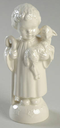 All White Figurines Shepherd Boy-Glossy - No Box