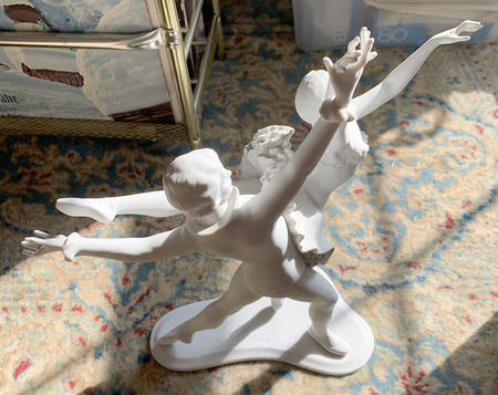 All White Figurines Ballet Dancers-Matte - Boxed