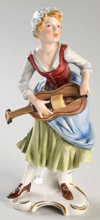 Goebel Figurines Woman With Violin - With Box-Bx554