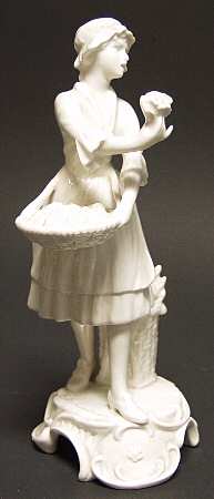 All White Figurines Flower Lady-Matte - No Box