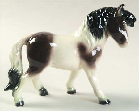 Animals-Figurines Black Pony - With Box 233