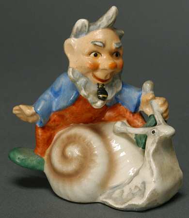 Goebel Figurines Elf And Snail - No Box