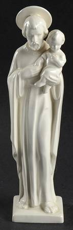 All White Figurines Saint Joseph-Glossy - Boxed