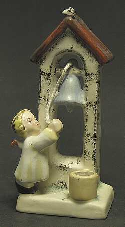 Maria Spotl Figurines (SPO MARK) Angel Ringing Bell Candle Holder - Boxed