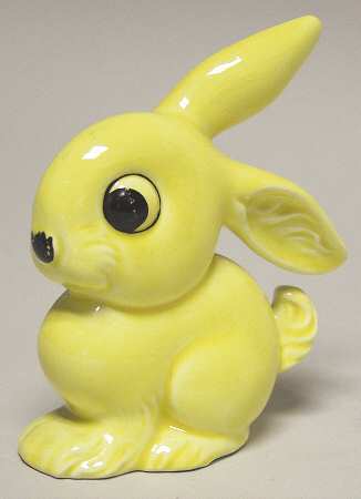 Animals-Figurines Yellow Bunny - No Box