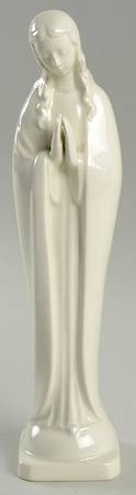 All White Figurines Madonna Praying-Glossy - No Box