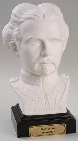 All White Figurines Ludwig Ii-1845-1886-Matte - No Box 60