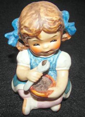 Goebel Figurines Girl Eating - No Box