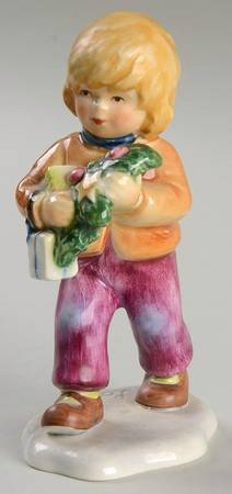 Goebel Figurines Boy With Presents - No Box