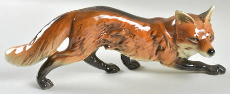 Animals-Figurines Red Fox Stalking - With Box