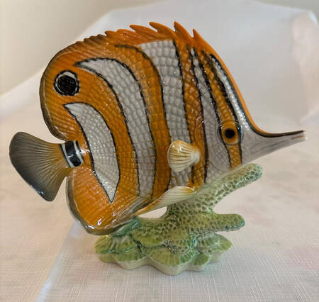 Animals-Figurines Butterfly Fish-Orange - Boxed