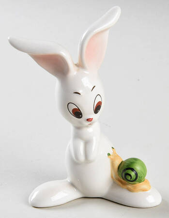 Animals-Figurines Bunny With Snail - No Box