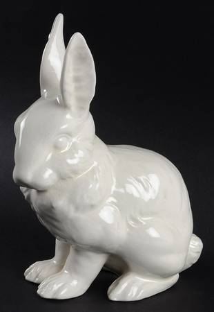 All White Figurines Rabbit-Glossy - Boxed