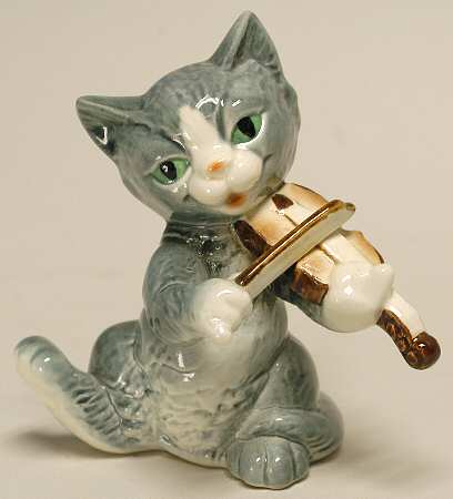 Barnyard Band Cat Playing Fiddle - No Box