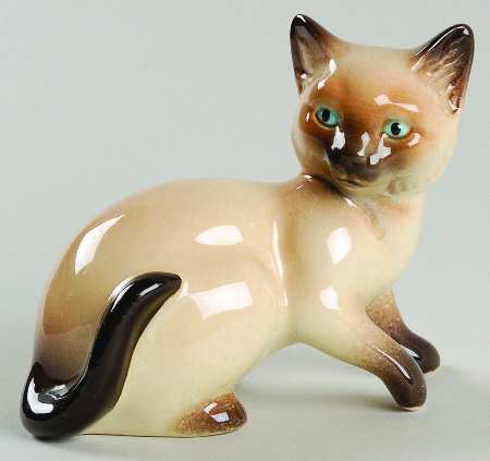Animals-Figurines Siamese Cat - Boxed
