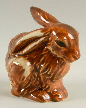 Animals-Figurines Rabbit-Sitting - No Box