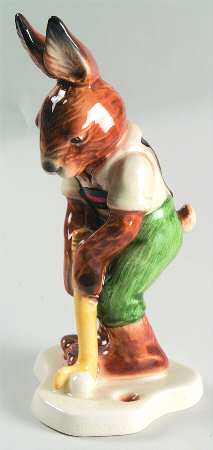 Bavarian Bunnies Boy Bunny Golfing - Boxed