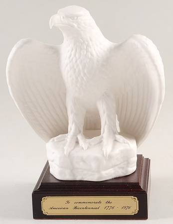 All White Figurines Bicentennial Eagle-Matte - Boxed