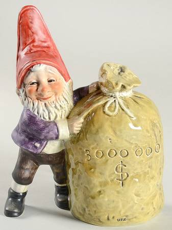 Co Boys Utz Money Bank- With Key - No Box