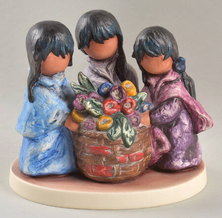 De Grazia Figurines Tres Ninas  - No Box
