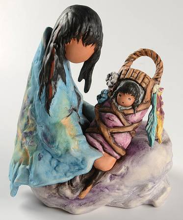 De Grazia Figurines Mother Silently Prays - With Box