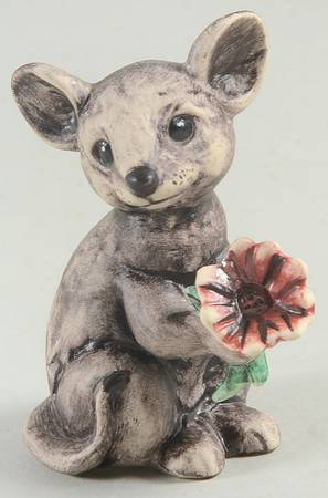 De Grazia Figurines Flower Mouse - With Box 53