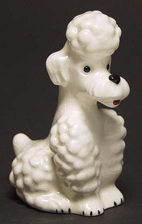 Dogs White Sitting Poodle - No Box