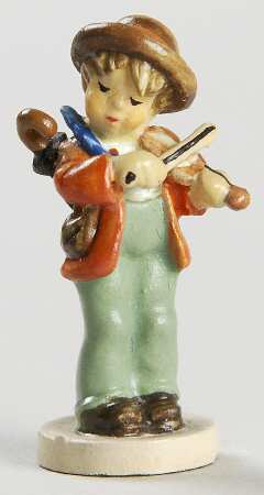 Hummel Miniature Figurine-Bronze Little Fiddler - With Box