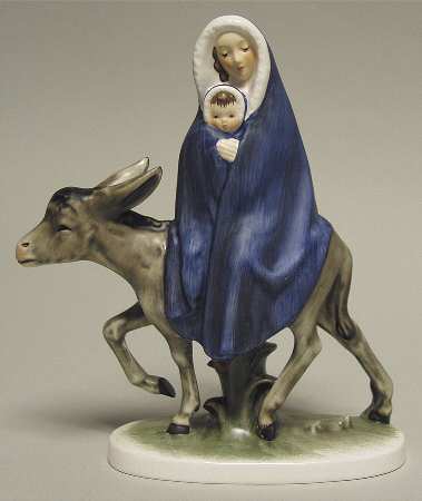 Janet Robson Figurines Flight Into Egypt-Mary & Child  - Boxed