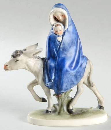Janet Robson Figurines Flight Into Egypt-Mary & Child - No Box
