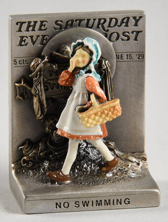 Saturday Evening Post-Miniatures No Swimming - With Box