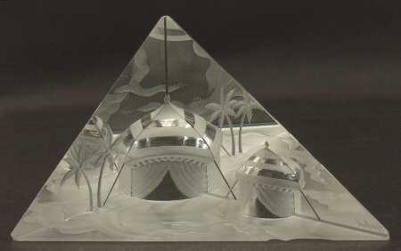 Steinbach Paperweigh Desert Oasis - With Box
