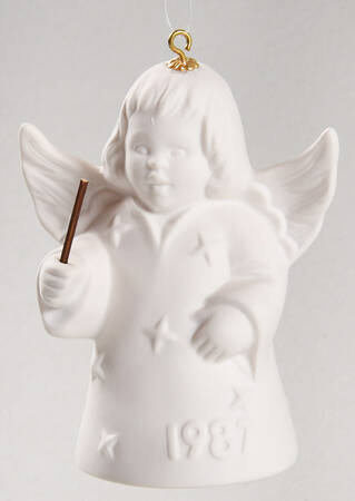 Angel Bell Ornament Angel With Baton-White - No Box