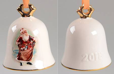 Annual Christmas Bell Santa With Toy Bag - No Box